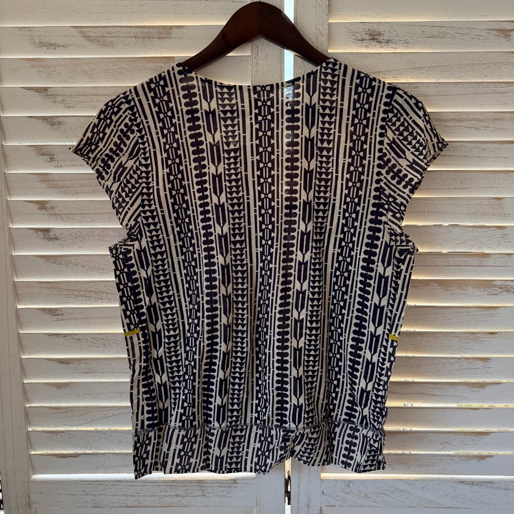 Tiny | Crochet Neck Patterned Blouse - image 3